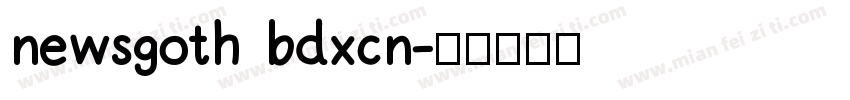 newsgoth bdxcn字体转换